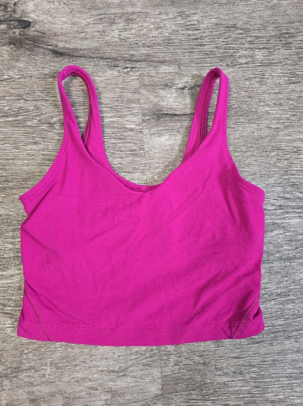 lululemon athletica Hot Pink Crop Sports Bra Tank